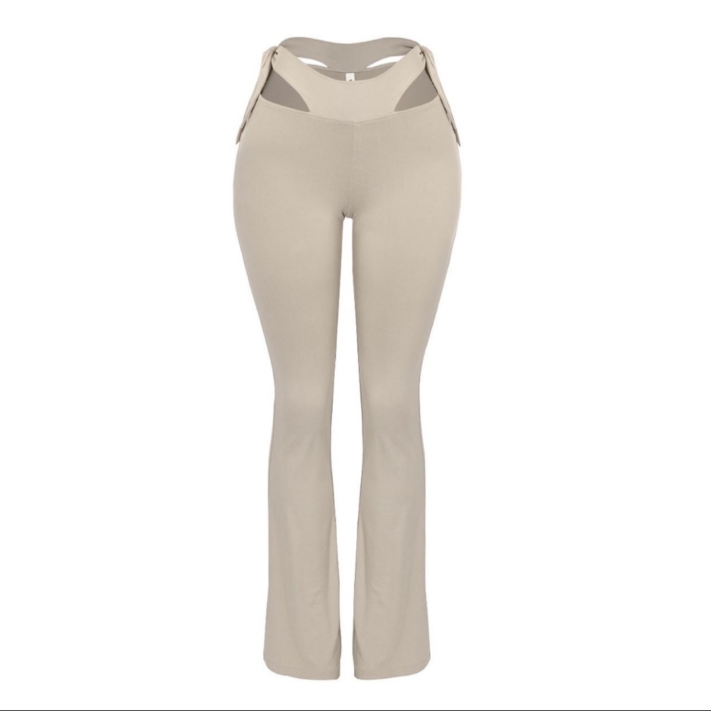 Tie Me Up Bell Bottoms - Oatmeal